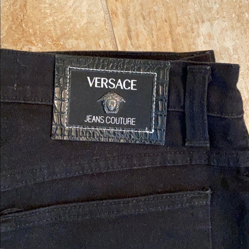 Versace black jeans